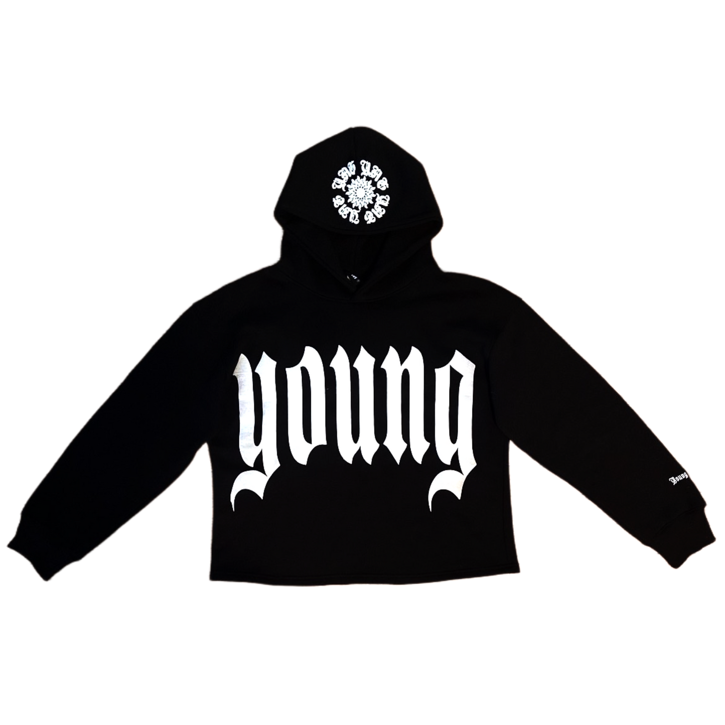 DUSK YOUNG GIFTED cropped hoodie | YNG