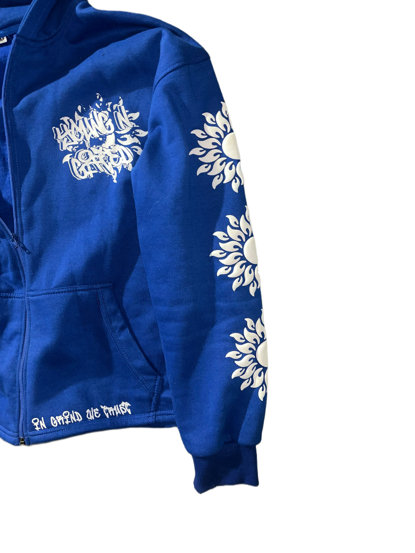 IF YOU’RE READING THIS, I MADE IT Royal Zip Up | YNG