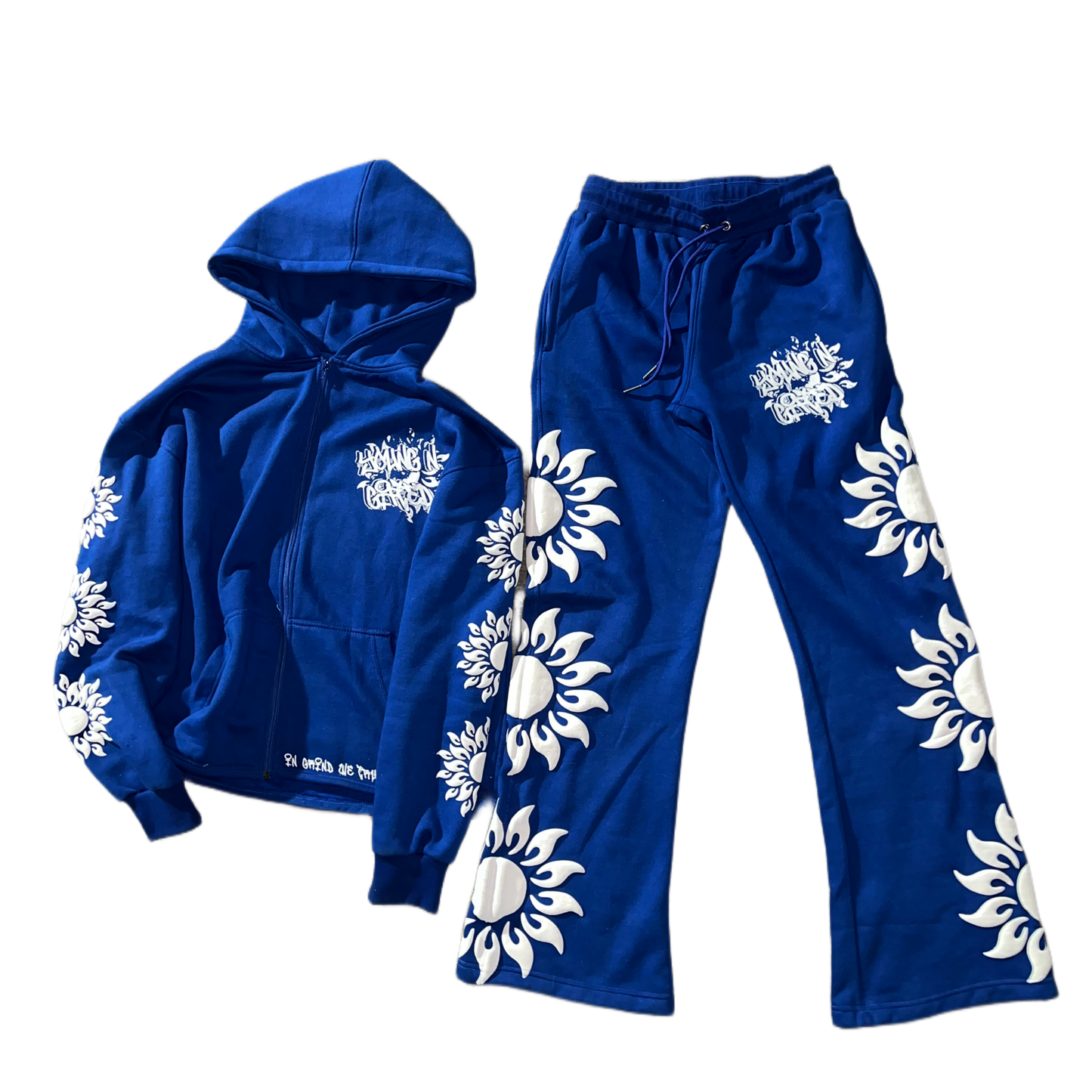 Wide-Leg YOUNG N GIFTED Royal Logo Sweats | YNG