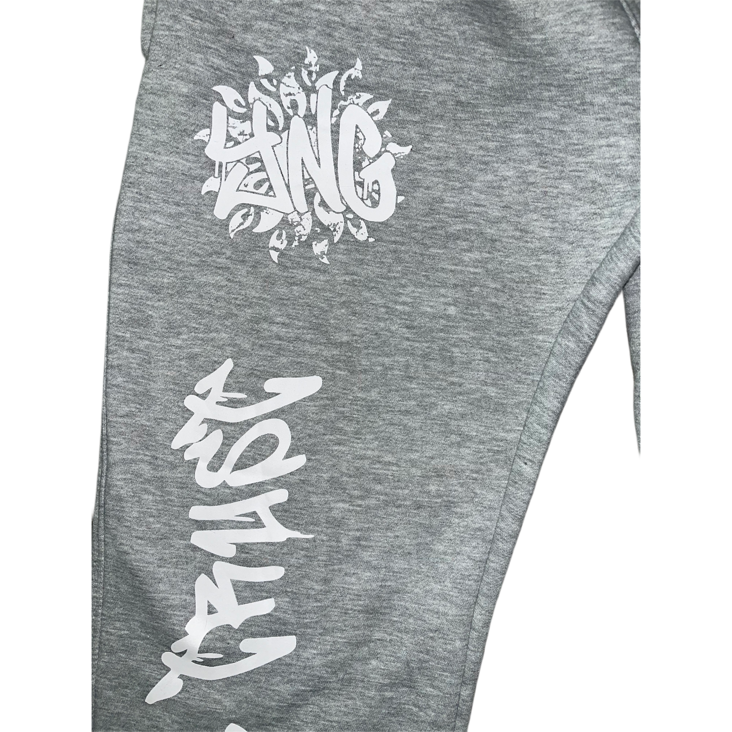 IN GRIND WE TRUST Grey Wide-Leg Sweat | YNG