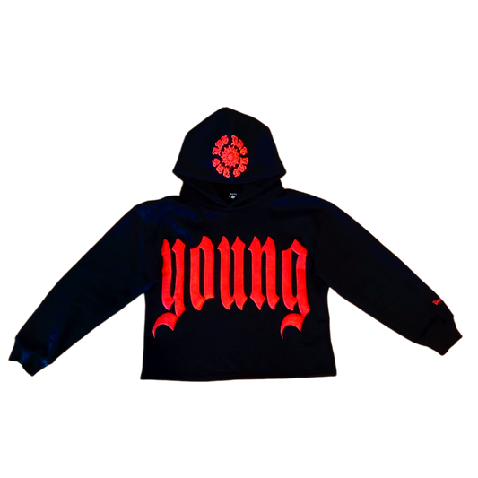 RUBY YOUNG GIFTED cropped hoodie