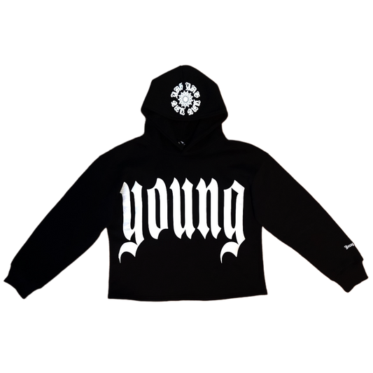 DUSK YOUNG GIFTED cropped hoodie